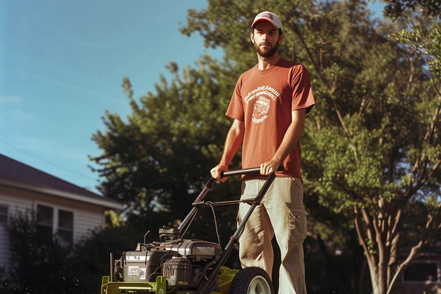 small electric mower