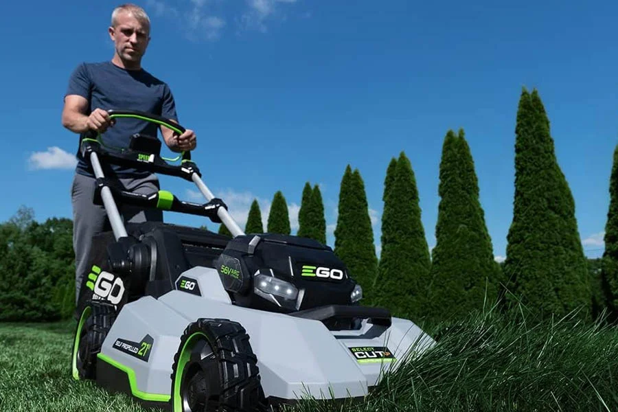 self propelled battery mower